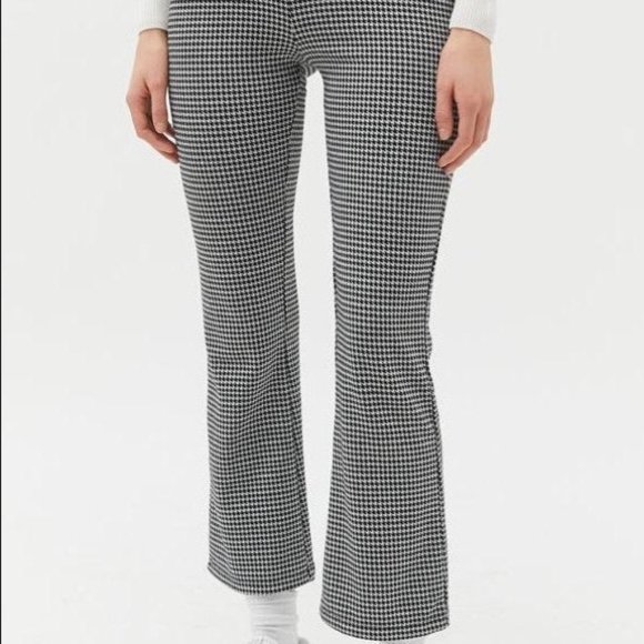 Urban Outfitters Pants - Urban Outfitters Kick Flare Houndstooth Pants